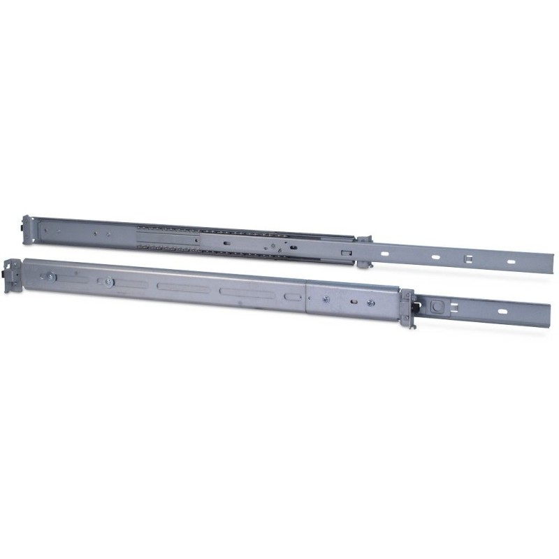Inter-Tech Teleskopschienensatz 455 mm, 50-80 cm 88887221 2HE Silber